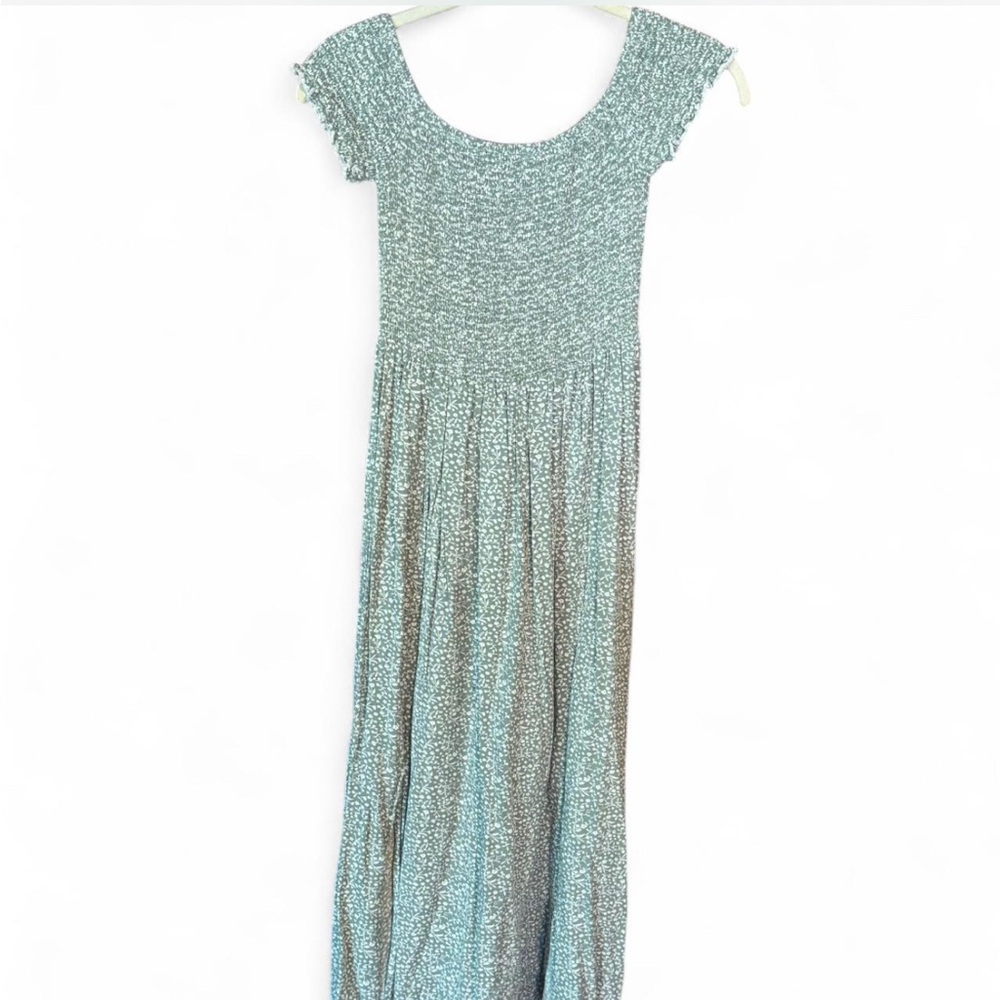 Chic Textured Green Dress